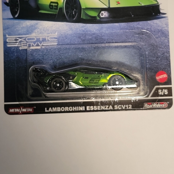Hot Wheels Car Culture Lamborghini Essenza Scv12 5/5 Exotic Envy Sealed New 2021 - Picture 3 of 3